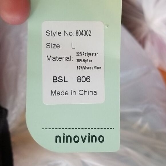 Ninovino Mens Grey Ribbed Sweater NWOT Large - Picture 5 of 5